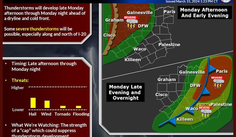 Dallas Braces for Potential Severe Weather, National Weather Service Fort Worth Issues Alert