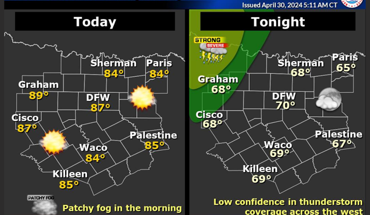 Dallas Braces for Storms: National Weather Service Issues Severe Weather Outlook and Flood Warnings