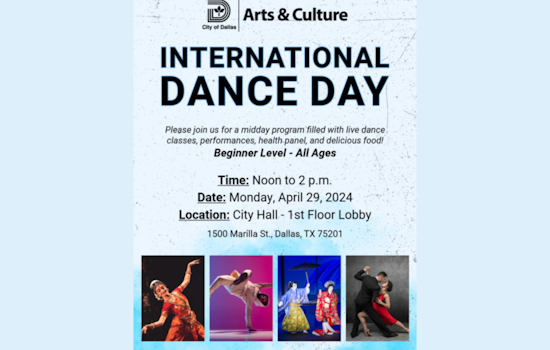 Dallas City Hall to Host Free Dance Celebration for International Dance Day