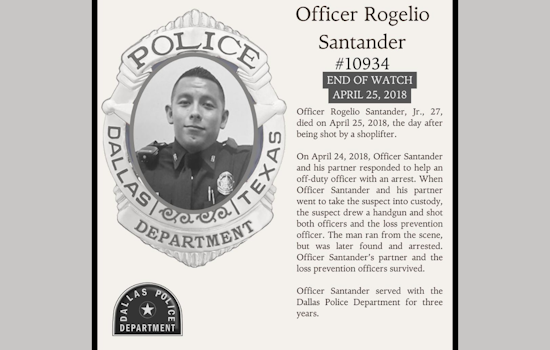 Dallas Police Department Honors Fallen Officer Rogelio Santander on Social Media