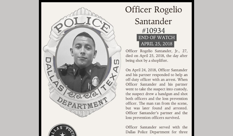 Dallas Police Department Honors Fallen Officer Rogelio Santander on Social Media