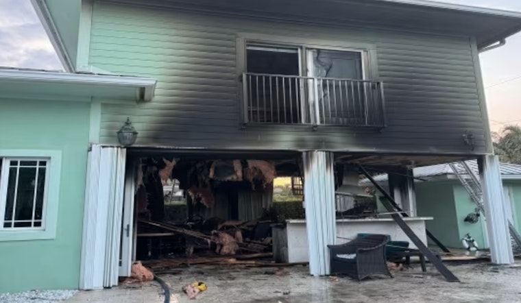 Dania Beach Home Engulfed in Flames, No Injuries as Fire Crews Subdue Blaze