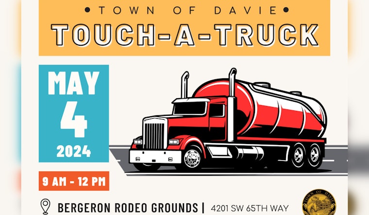 Davie Gears Up for Family-Friendly Touch-a-Truck Event at Bergeron Rodeo Grounds