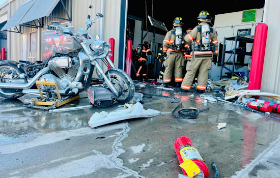 Denton County Warehouse Engulfed in Flames, One Injured and Dog Rescued, Firefighters Hailed for Prompt Response