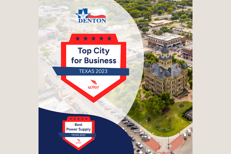 Denton Hailed as Top Texas City for Businesses in Scout Economic Report