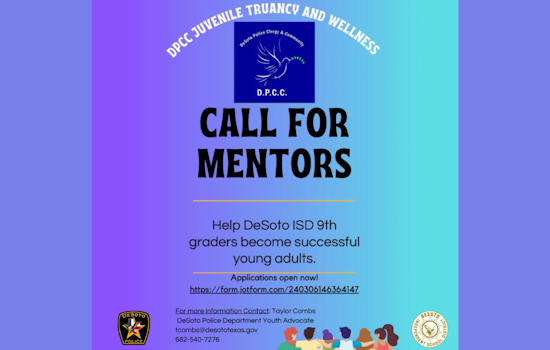 Desoto Police Department Seeks Volunteers for High School Mentorship Program