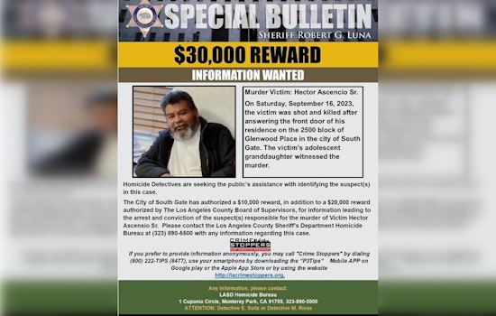 $30,000 Reward Offered for Clues in Murder of South Gate Grandfather Hector Ascencio Sr.