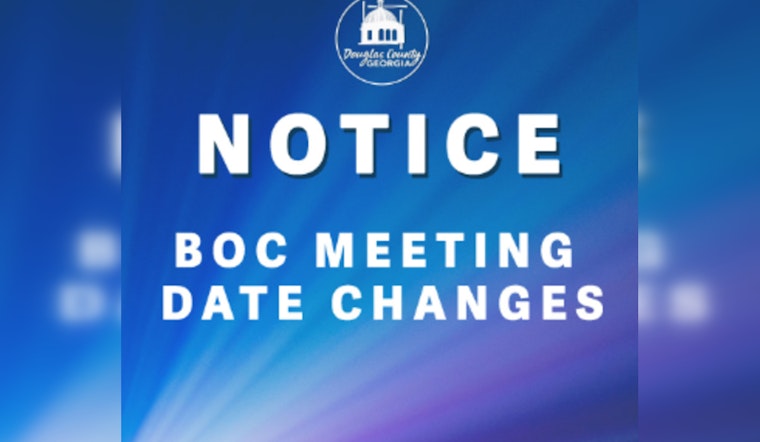 Douglas County Board of Commissioners Reschedules April Meetings Without Explanation