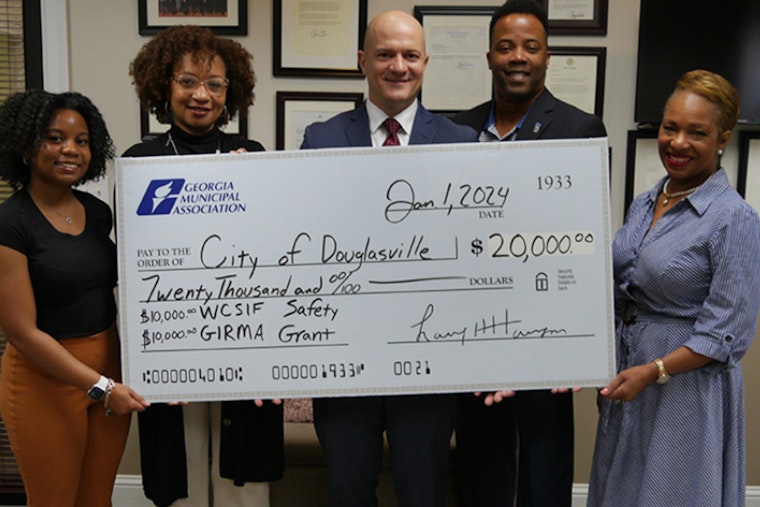 Douglasville Awarded Safety Grant by Georgia Municipal Association for