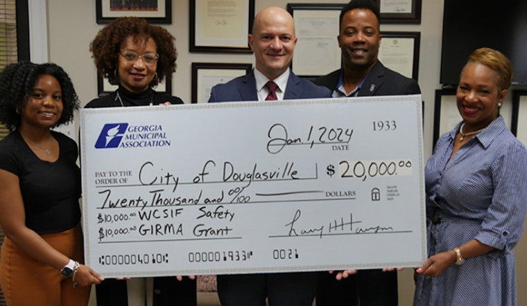 Douglasville Awarded Safety Grant by Georgia Municipal Association for Workforce Protection Efforts
