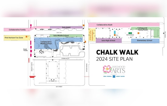 Downtown Knoxville Buzzes with Creativity at Dogwood Arts' 16th Annual Chalk Walk
