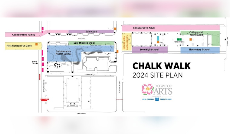 Downtown Knoxville Buzzes with Creativity at Dogwood Arts' 16th Annual Chalk Walk