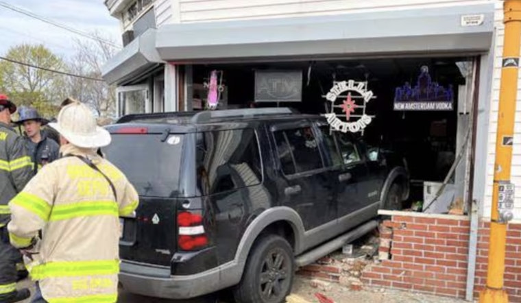 Driver Crashes SUV Into Brockton Liquor Store, No Injuries Reported