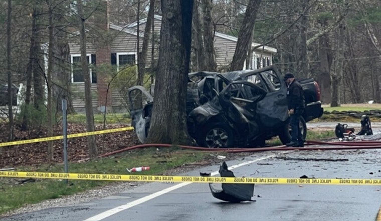Driver Killed in Fiery Pickup Truck Crash Against Tree in Pelham, NH
