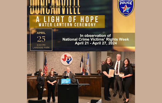 Duncanville Honors Crime Victims Advocate and Prepares for "A Light of Hope" Lantern Event