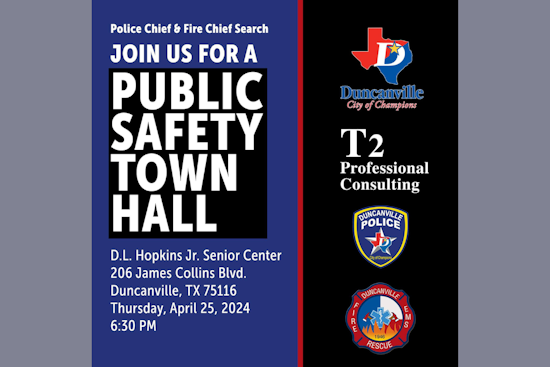Duncanville Invites Community to Shape Future of Public Safety Leadership at Town Hall Meeting