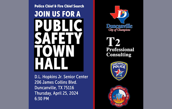 Duncanville Invites Community to Shape Future of Public Safety Leadership at Town Hall Meeting