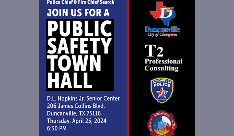 Duncanville Invites Community to Shape Future of Public Safety Leadership at Town Hall Meeting
