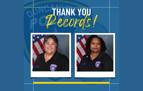 Duncanville Police Shine Light on Record Technicians During Records and Information Management Month
