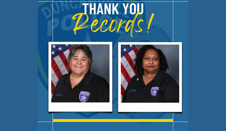 Duncanville Police Shine Light on Record Technicians During Records and Information Management Month