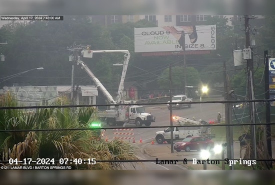 Early Morning Car Crash Leads to Major Power Outage, Traffic Chaos on South Lamar in Austin