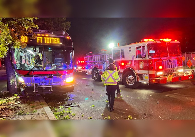 Eight Injured as Metrobus Collides with Car in Northeast DC, Prompting Emergency Response