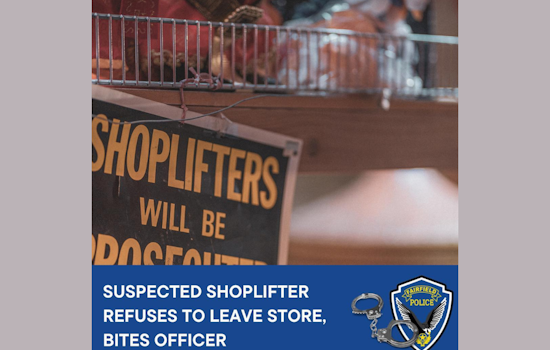 Fairfield Police Officer Bitten by Suspected Shoplifter During Altercation at Retail Store