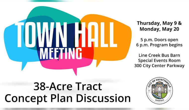 Fayetteville Calls for Community Input at Twin Town Hall Meetings on New 38-Acre Development