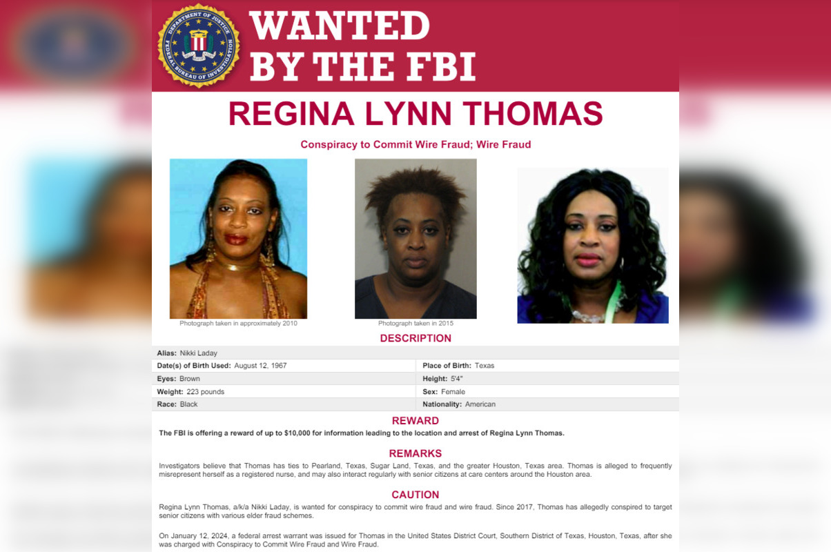 FBI Offers $10,000 Reward for Information on Texas Woman Suspected of