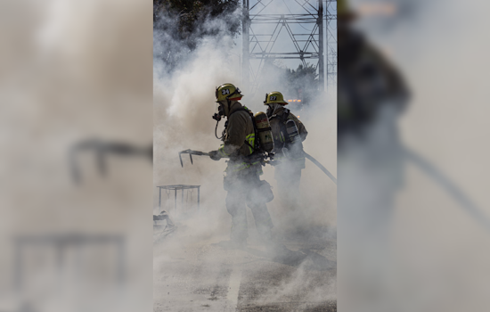 Fire Departments and Park Rangers Rapidly Extinguish Blaze Near Los Angeles River