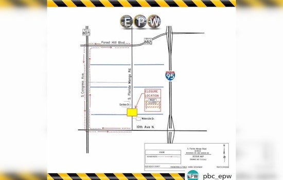 Florida Mango Road Closure to Disrupt Traffic in Palm Beach County Until April 2024
