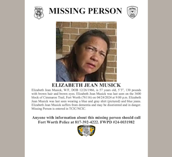 Fort Worth Community Relieved as Missing Woman, Elizabeth Jean Musick, Found Safe