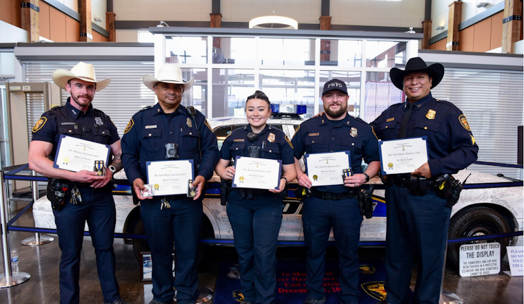 Fort Worth Officers Honored with Lifesaving and Heroes' Award for Bravery During Credit Union Shooting Incident