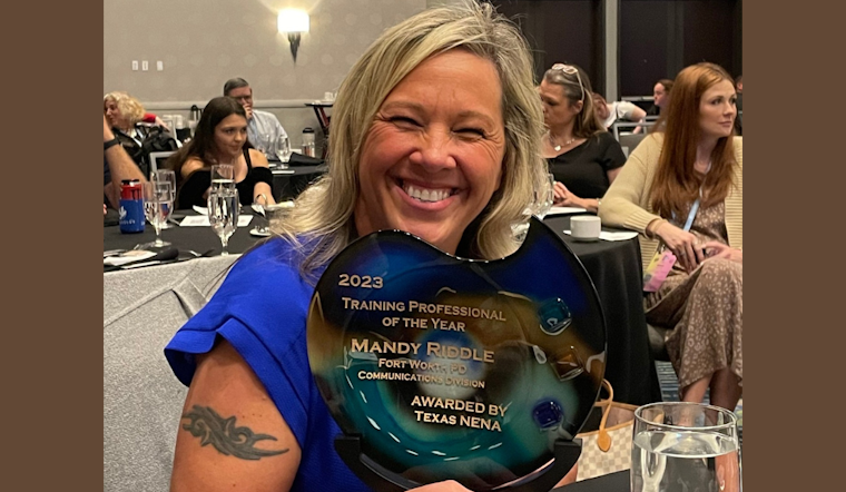 Fort Worth's Mandy Riddle Honored as Texas NENA Training Professional of the Year for Public Safety Excellence
