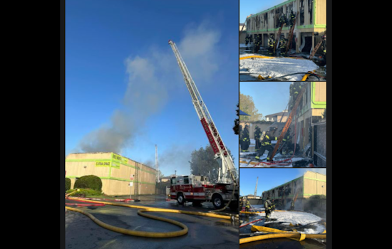 VIDEO: Fremont Fire Crews Battle Blaze at Extra Space Storage, No Injuries Reported
