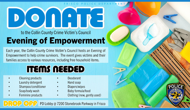 Frisco Police Urge Final Push for Donations to Aid Crime Victims Before April 19 Deadline