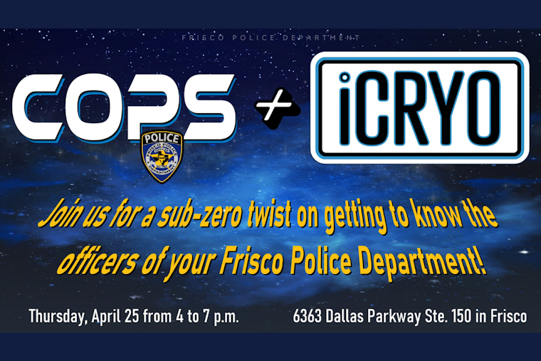 Frisco Police Warms Community Relations with "Cops and Cryo" Event at iCRYO