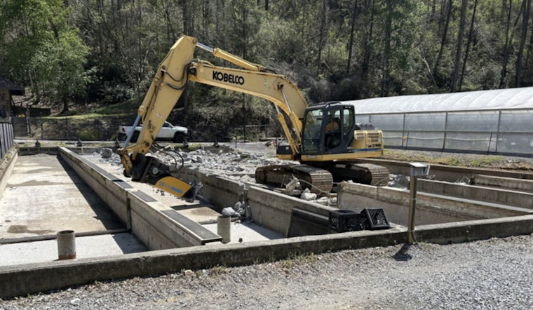 Gatlinburg's Renovation of Historic Trout Facility Hooks Expectations for October Completion