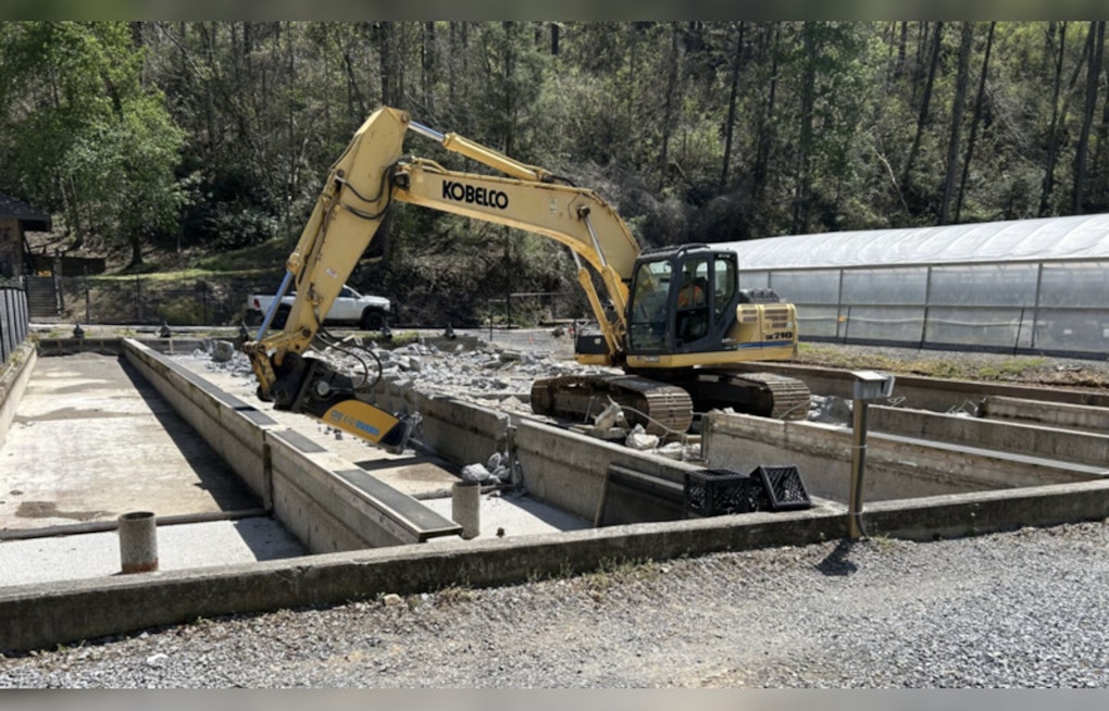 Gatlinburg's Renovation of Historic Trout Facility Hooks Expectations for October Completion
