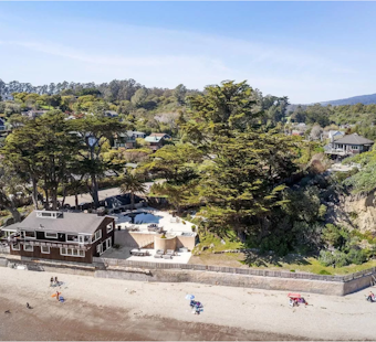 99 Brighton Ave: Bolinas Beach House with Jefferson Airplane History Lists $15M, Boasting Guitar-Shaped Pool