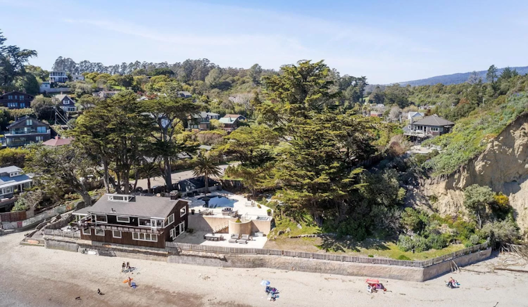 99 Brighton Ave: Bolinas Beach House with Jefferson Airplane History Lists for $15M, Boasting Guitar-Shaped Pool