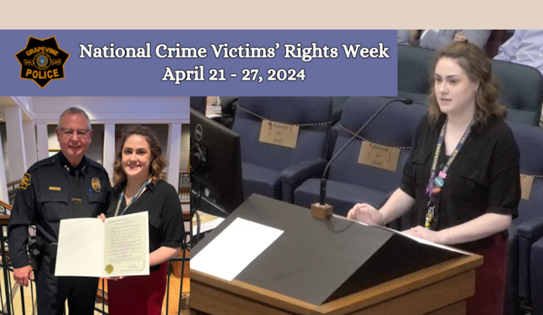 Grapevine Mayor Initiates National Crime Victims' Rights Week with Proclamation and Support for Advocates