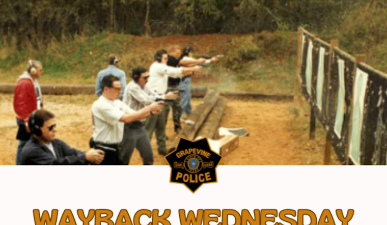 Grapevine PD Reflects on Training Roots with 1994 Outdoor Shooting Range Photo