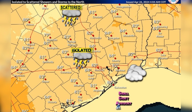 Houston on Alert for Severe Thunderstorms with Risk of Large Hail, Winds, and Tornadoes