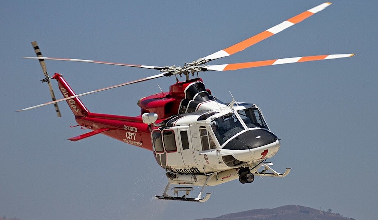 Injured Hiker Rescued by LAFD Helicopter from Remote Topanga State Park Area