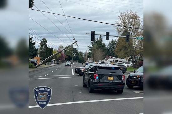 Injury and Power Outages in Hillsboro Following Two-Car Collision, Cornell Road Reopens After Repairs