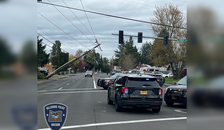 Injury and Power Outages in Hillsboro Following Two-Car Collision, Cornell Road Reopens After Repairs