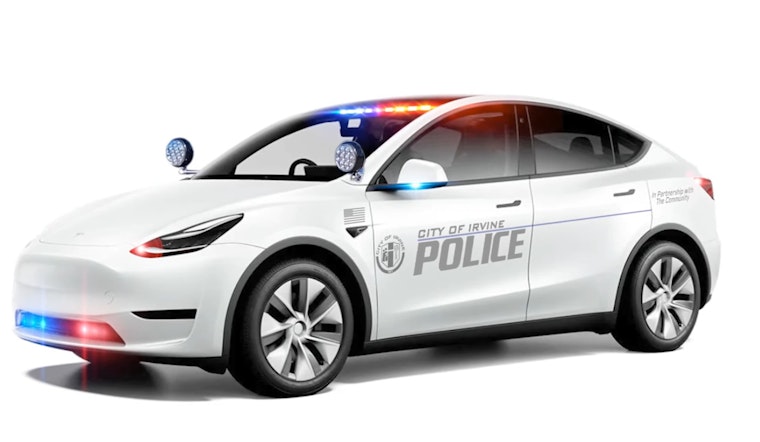 Irvine Police Tease Transition to Tesla Model Y Fleet with a Wink in April Fools Prank