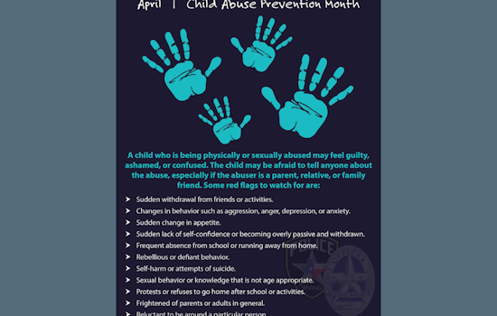 Irving Police Department Amplifies Efforts for Child Abuse Prevention Awareness