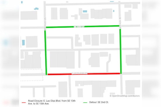 Las Olas Boulevard Reopens After Overnight Repairs in Fort Lauderdale